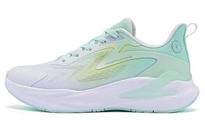 Женские беговые кроссовки No Fear Of SE прочные дышащие низкие белые зеленые QIAODAN