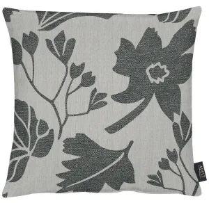 АПЕЛЬТ декоративная подушка "Марлен", чехол без наполнителя, 1 шт APELT 46х46 см, черный/белый