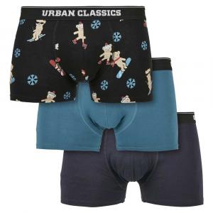 Боксеры Urban Classics Organic X-Mas 3 шт, разноцветный