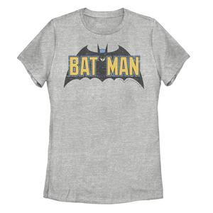 Футболка с винтажным текстовым логотипом DC Comics Batman для юниоров Licensed Character