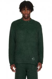 Свитер с круглым вырезом Ader Error, зеленый
