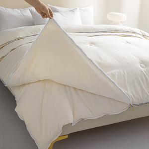 Fuanna Одеяло двуспальное 220х240 см, вес 4+8 кг, двойной жаккард, цвет Cream White