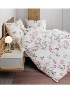 Хлопковое постельное белье Janine, шиншилла, кораллово-розового цвета Janine, 135 x 200 + 80 x 80 см