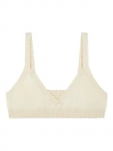Бюстгальтер в рубчик Alanui, бежевый