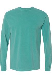 Футболка Comfort Colors Garment-Dyed Heavyweight с длинным рукавом, цвет seafoam