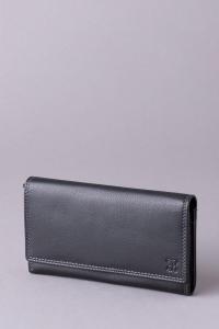 Большой кожаный кошелек Lakeland Lakeland Leather, черный