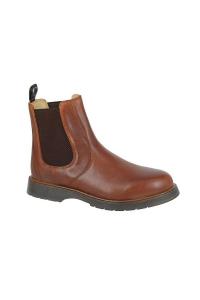 Кожаные ботинки челси Grafters, коричневый