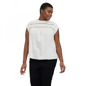 Блуза Vero Moda Curve Debbie Pleat, белый