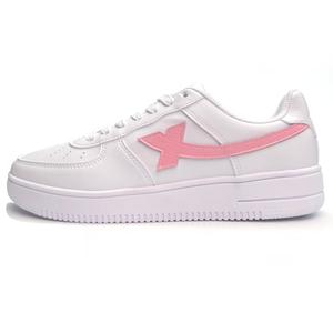 XTEP Кроссовки Air Force One с антискользящей амортизацией, легкие, низкие, женские, розовые, белые