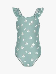 Детский купальник с цветочным принтом и рюшами Petit Bateau, Blue