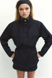 Практичная куртка из хлопка H&M, синий