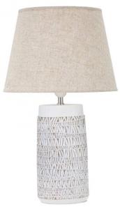 Настольная лампа Mauro Ferretti Glam Carv, белый - смола - 35 x 61 x 35 см