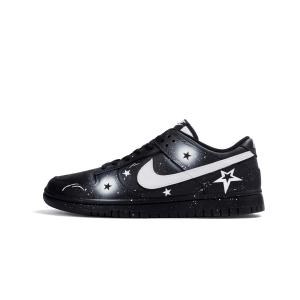 Nike Dunk Abrasion Resistant низкие кроссовки для скейтбординга Unisex Black
