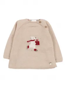 Свитер с пуговицами в виде медвежат Paz Rodriguez, нейтральный