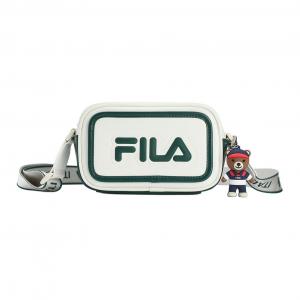 FILA Оригинальная женская сумка через плечо с эластаном бело-зеленая, White & Green