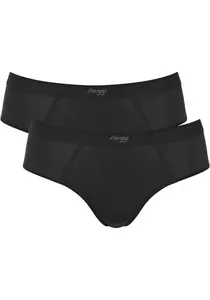 Трусы sloggi "EVER Ease Hipster 2P" (экономный пакет, 2 шт.), терморегулирующие, черный