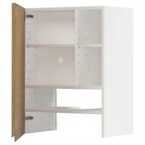 Шкаф-вытяжка, VOXTORP под дуб, 60x80 см, с 1 дверцей METOD IKEA