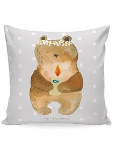 Подушка Mr. & Mrs. Panda, серый пастельный