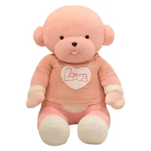 Мягкая и очаровательная одетая кукла щенок померанский шпиц плюшевая игрушка высота 60cm/80cm/100cm/120cm Bitter purchase