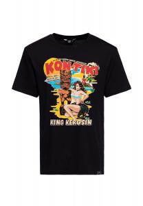 Рубашка с принтом Тики Принт Кон-Тики KING KEROSIN, черный
