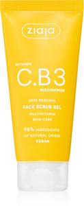 Отшелушивающий очищающий гель для лица с витаминами C, B3 и ниацинамидом Ziaja, 100 мл