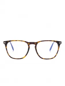 Очки в квадратной оправе Tom Ford, коричневый