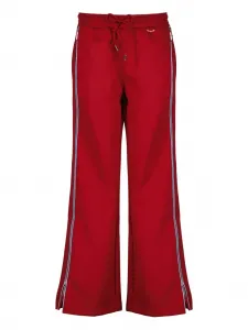 Спортивные штаны на молнии сбоку с эластичным поясом Rabanne, красный