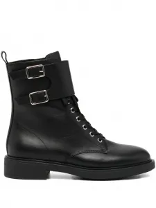 Кожаные ботинки Ripley с пряжкой Gianvito Rossi, черный