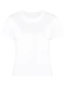 Футболка с тисненым логотипом Alexander Wang, белый