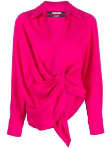 Jacquemus рубашка с длинными рукавами, розовый