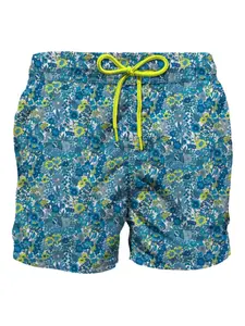 Плавки-шорты с кулиской и цветочным принтом MC2 Saint Barth Kids, синий