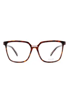 Очки в квадратной оправе Police, коричневый