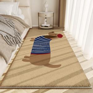 Budis Ковер 200х400 см из искусственного кашемира, толстый теплый ворс, для спальни/гостиной, Wuyulazhang