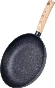 Сковорода Spark Stone, 24x4,5 см, алюминий, черная Fissman