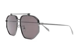 Солнечные очки Pilot-frame Alexander McQueen, черные