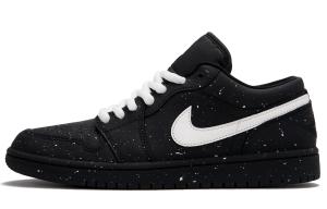 Jordan Кроссовки Air 1 'Stellium' Abrasion Resistant Low top Vintage Basketball Shoes Men's Black White