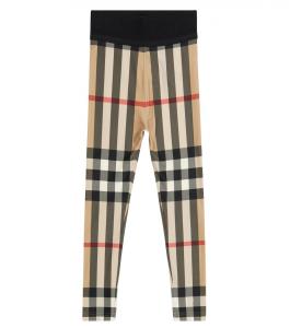 Леггинсы в винтажную клетку Burberry, бежевый