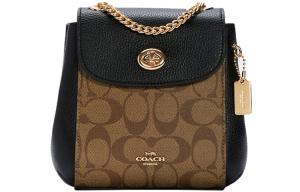 COACH Сумка через плечо трансформер из ткани и кожи