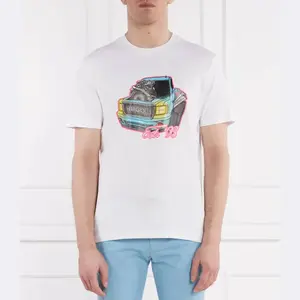 Футболка дамоторо свободного кроя Hugo, белый