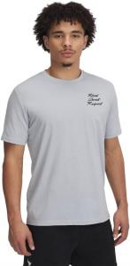 Мужская футболка с коротким рукавом Under Armour Project Rock Blood Sweat Respect, (011) Mod Gray Medium Heather/Black