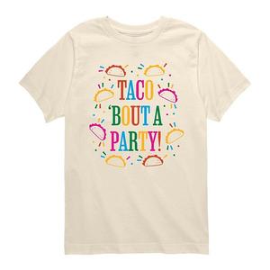 Футболка с принтом Boys 8-20 taco 'bout a party Licensed Character, Cream