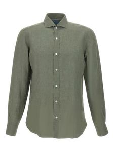Barba льняная рубашка, зеленый