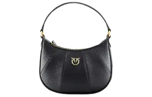 PINKO Кожаная полумесяц сумка пакет миниатюрная женская черная