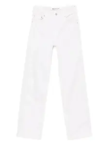 Джинсы прямого кроя с эффектом потертостей Medeea, белый