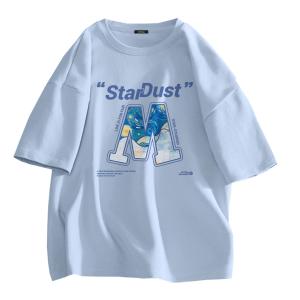 Футболка унисекс MINISO, белая (Голубое звездное небо)