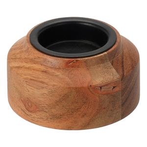 Подсвечник Home Styling Collection коричневый диаметр/высота: 8/4 см