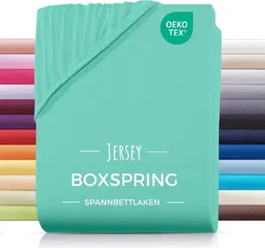 Простыня на резинке из джерси для кровати с пружинным блоком, 180х200, 180х220, 200х200, 200х200, изготовлена из 100% хлопка. Carpe Sonno