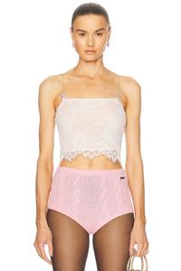 Кружевной топ Blumarine, White Pearl