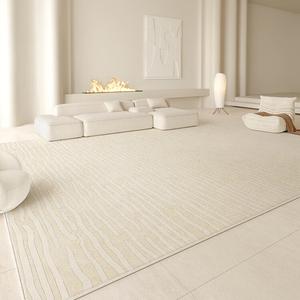 Xinglianxin Ковер 300х400 см для гостиной/спальни waterproof, не требует стирки, можно протирать, в кремовом стиле light luxury, S faux wool-wrinkled cloud
