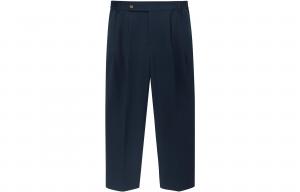 Мужские повседневные брюки, средней длины, прямого кроя Nans Studio, темно-синий /темно-синий